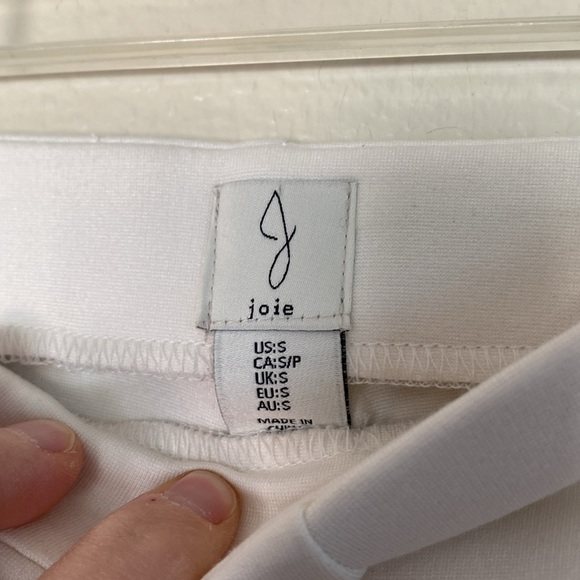 Joie white pull on slacks women’s small EUC - Picture 2 of 6